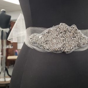 Bridal sash by Vera Wang